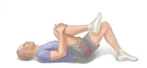 رفع الساق الواحدة في وضع الاستلقاء